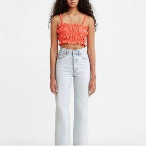 Levis: Ribcage Straight Leg Jeans, Light Wash, Size 30, Slightly Used